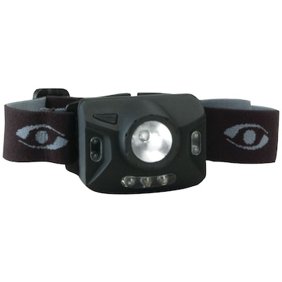 Cyclops® Ranger CREE® XPE 126-Lumens 4 Stage LED Headlamp W/3 Green LED, Black, 13.5 x 8.5 x 3.9