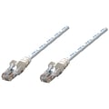 INTELLINET 50 Cat5e UTP Network Patch Cable, White