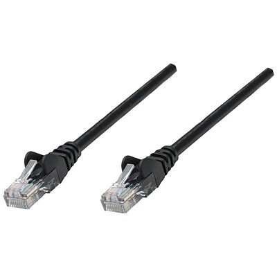 INTELLINET 100 Cat5e UTP Network Patch Cable, Black
