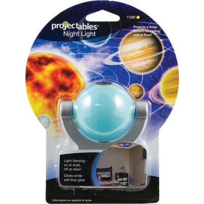 Jasco Projectables® Solar System LED Projection Night-Light, Chrome, 3 1/2H x 2W x 2 7/8D