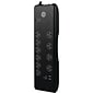 GE Surge Protector With 2 USB Ports, 10-Outlet, Black
