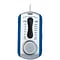 Naxa® 0.5 W AM/FM Mini Pocket Radio w/ Built-In Speaker, Blue