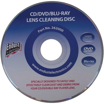 Endust CD/DVD/ BR Lens Cleaner - Optical Media, Hard Drive, Gaming Console, Audio Equipment, Video E