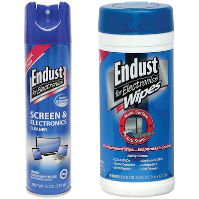 Endust Cleaning Kit with Screen Cleaner, 8 oz, 2/Pack