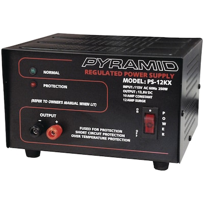 Pyramid 13.8 VDC 10 A Power Supply, 250 W