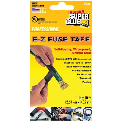 Super Glue 10' E-Z Fuse Tape, Black (SGC1540812)