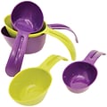 Starfrit Snap Fit Measuring Cups, Yellow/Purple