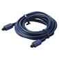 STEREN® 12' Fiber Optical Digital Audio Cable, Blue