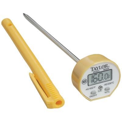 Taylor Instant Read Metal Thermometer, Yellow (9842)
