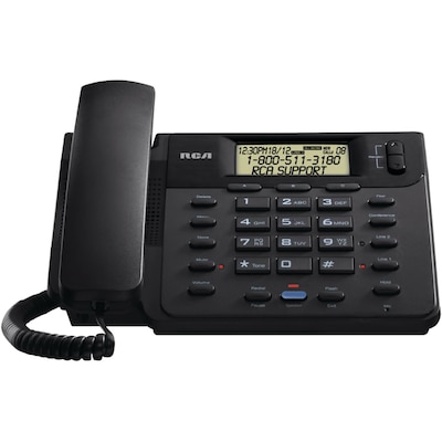 RCA® 25201RE1 2-Line Corded Speakerphone; Black