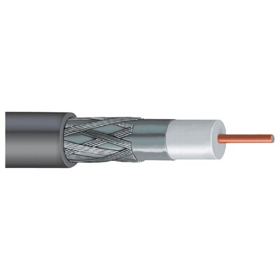 Vextra™ 1000 Dish-Approved Single Rg6 Coaxial Cable, Gray (VEXV66BGRY)