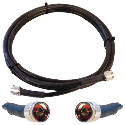 Wilson Electronics® WILSON400 Ultra-Low-Loss Coaxial Cable With N-Male Connectors, 10, Black
