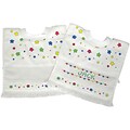 DMC VP6970-5377 White 19.5 x 12 Printed Velour Pullover Bib, Nursery Time