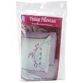 Fairway 82575 White 30 x 20 Southern Belle Stamped Lace Edge Pillowcases, 2/Pack