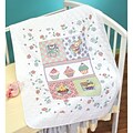Janlynn 21-1457 Multicolor 43 x 34 Sweet As A Cupcake Quilt Stamped Cross Stitch Kit