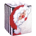 Tobin DW1488 Multicolor 5 Santa Tissue Box Canvas Kit (DW1488)
