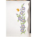 Tobin T232088 White 20 x 30 Morning Glories Stamped Pillowcase For Embroidery, 2/Pack