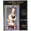 M C G Textiles 37644 Multicolor 40 x 23 Le Chef Latch Hook Kit