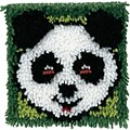 Wonderart 426178C Multicolor 8 x 8 Latch Hook Kit, Panda