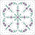 Fairway 98298 18 x 18 Easy Lazy Daisy Stamped Quilt Blocks, 6/Pack