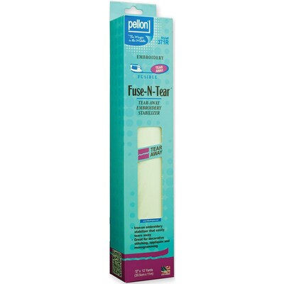 Pellon 371R Fuse-N-Tear Polyester Tear Away Embroidery Stabilizer