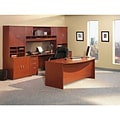 Bush Business Furniture Westfield 72W x 36D Bow Front Desk, Mahogany,  (WC36746)