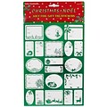 JAM Paper® To/From Christmas Gift Tag Stickers, Green Foil, 40/Pack (3207016166)