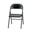 Sudden Comfort Steel Folding Chair; Black Lace