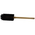 Justman Brush Company Beaker Brush with Hardwood Handle and Heavy Double Tufted End, 16 x 3, Black