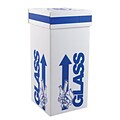 Dynalon Products Glass Disposal Box, 27, White, 6/Case