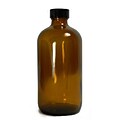 Qorpak Boston Round Bottle with Cap, 250 ml, 24/Case