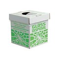 Bel-Art Products Glass Disposal Box, Benchtop, 6/Pack