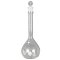 Kimble Chase LLC Volumetric Flask with Glass Pennyhead Stopper, Class A, 200ml