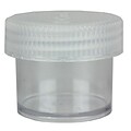Nalge Nunc International Corp Polycarbonate Straight-Sided Wide-Mouth Jar with Cap, 60 ml, 4/Pack