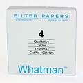 Whatman GE Healthcare Biosciences Filter Paper, Grade 4, 4.92, 100/Pack