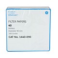 Whatman GE Healthcare Biosciences Filter Paper, Grade 40, 3.54, 100/Pack
