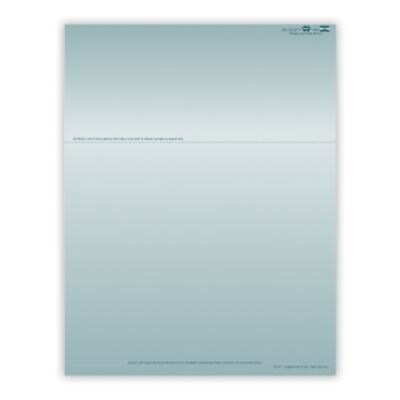 Solid Color Laser Statements; Style A, with Credit Card Information, Teal