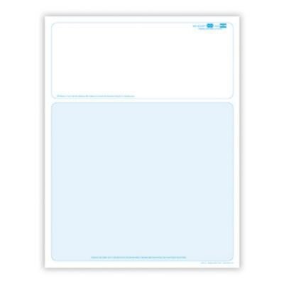 Solid Color Laser Statements; Style B, with Credit Card Information, Teal