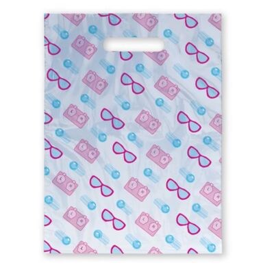 Medical Arts Press® Eye Care Scatter Print Bags, 9x13,  Contact Lenses