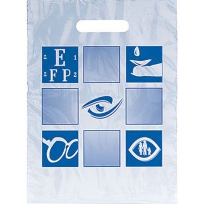 Medical Arts Press® Eye Care Non-Personalized 1-Color Supply Bags; 9 x 13, EC Checkerboard, 100 Bag