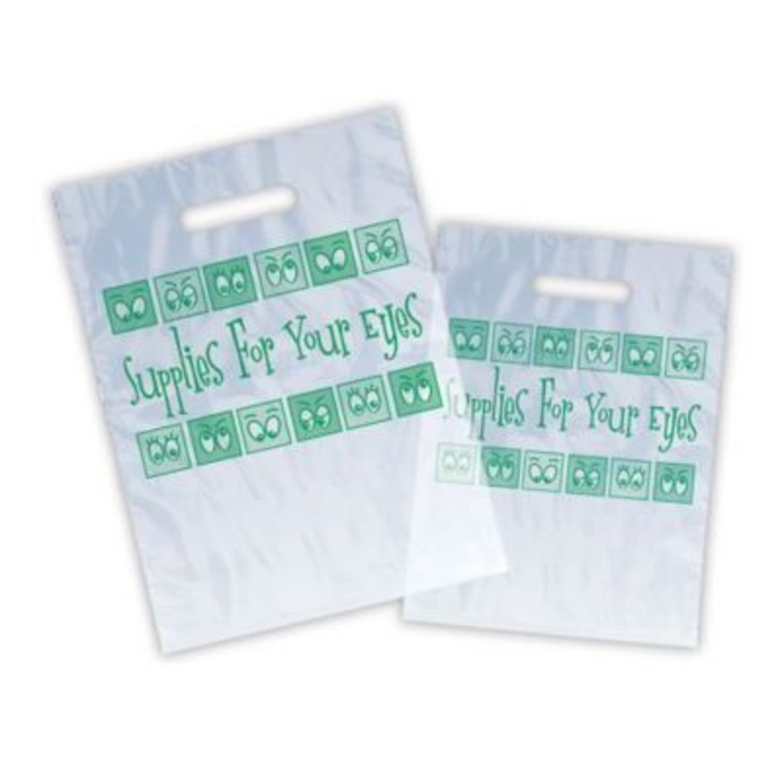 Medical Arts Press® Eye Care Non-Personalized 1-Color Supply Bags; 12x16, Cartoon Eyes, 100 Bags, (68281)