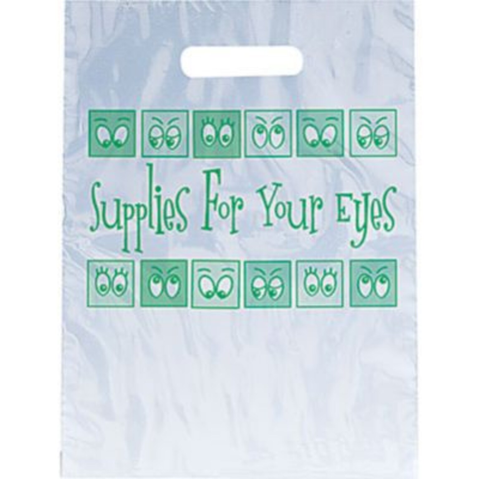 Medical Arts Press® Eye Care Non-Personalized 1-Color Supply Bags; 9 x 13, Cartoon Eyes, 100 Bags, (68284)