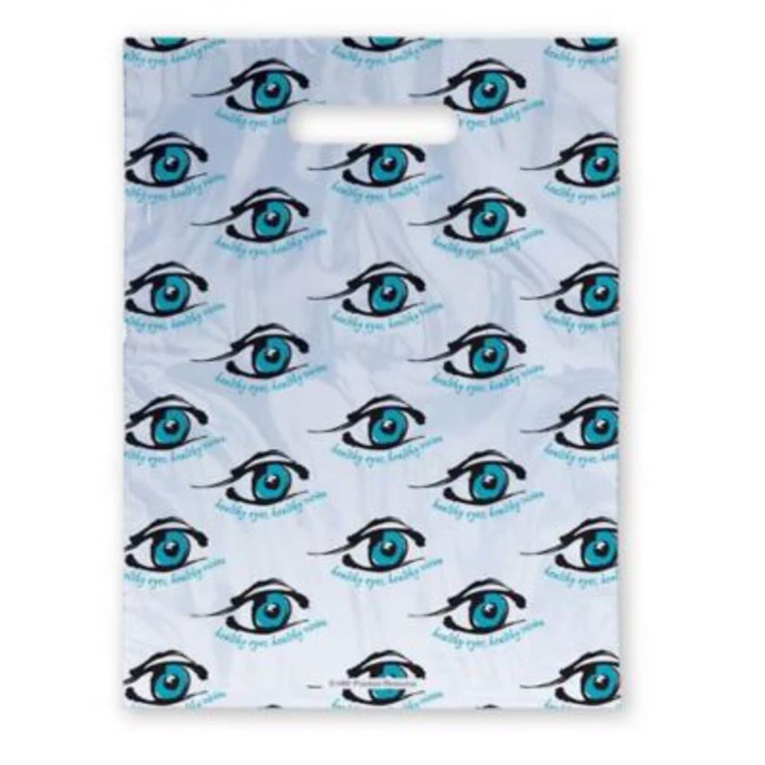 Medical Arts Press® Eye Care Scatter Print Bags, 9x13,  Healthy Eye Vision