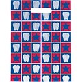 Medical Arts Press® Dental Scatter Print Bags, 7-1/2x10, Tooth/Stars