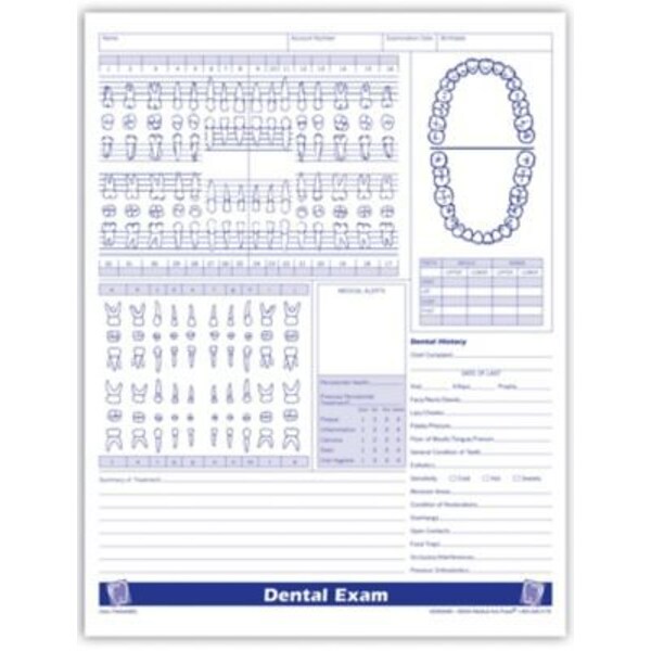 Medical Arts Press® FormFamily Dental Exam Form | Quill.com for Free Printable Dental Clearance Form