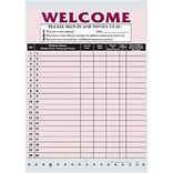 Medical Arts Press® Privacy Sign-In Sheet, HIPAA Compatible, Burgundy