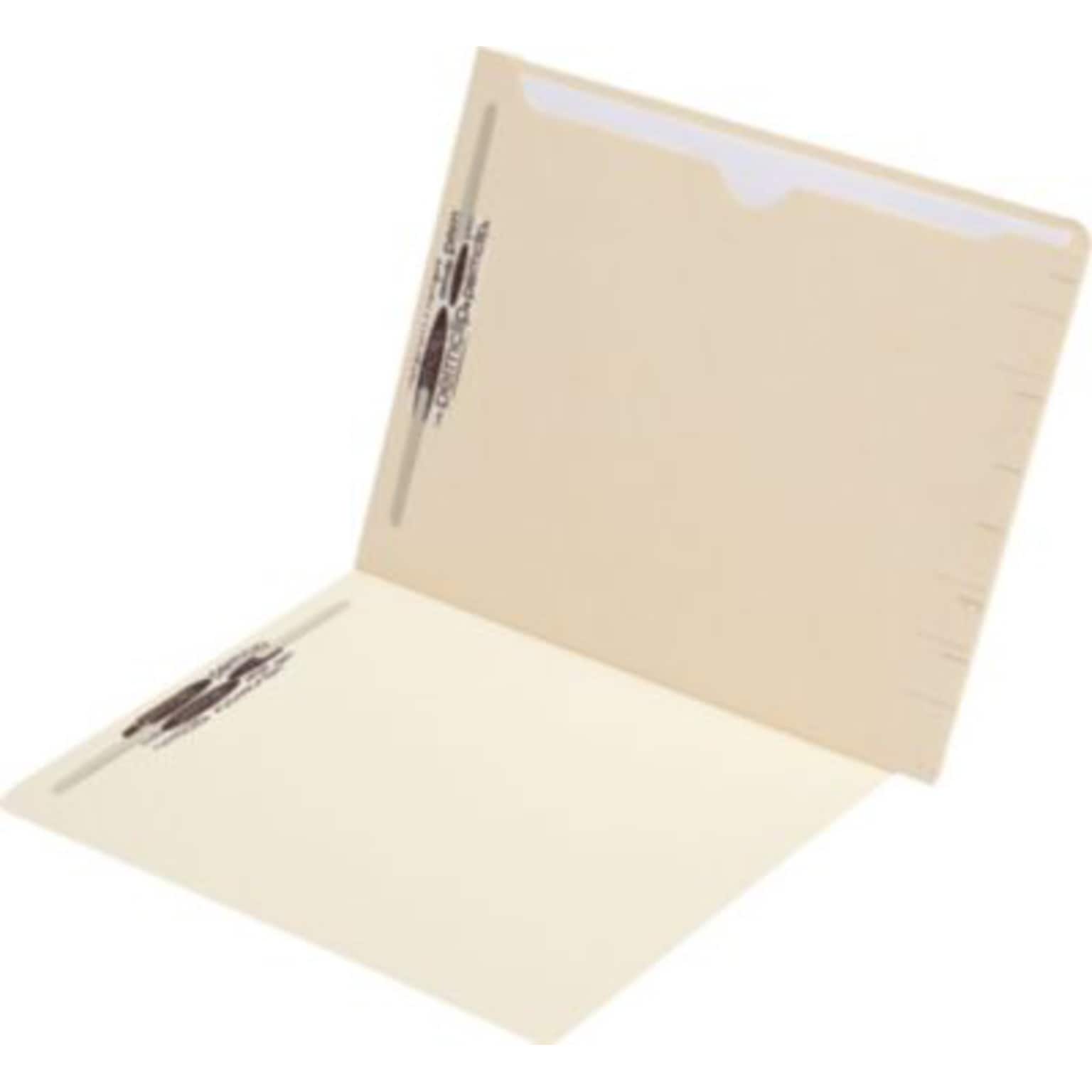 Medical Arts Press® Confidential End-Tab Folders, Full Back Pocket, 1 Pocket, 50/Box