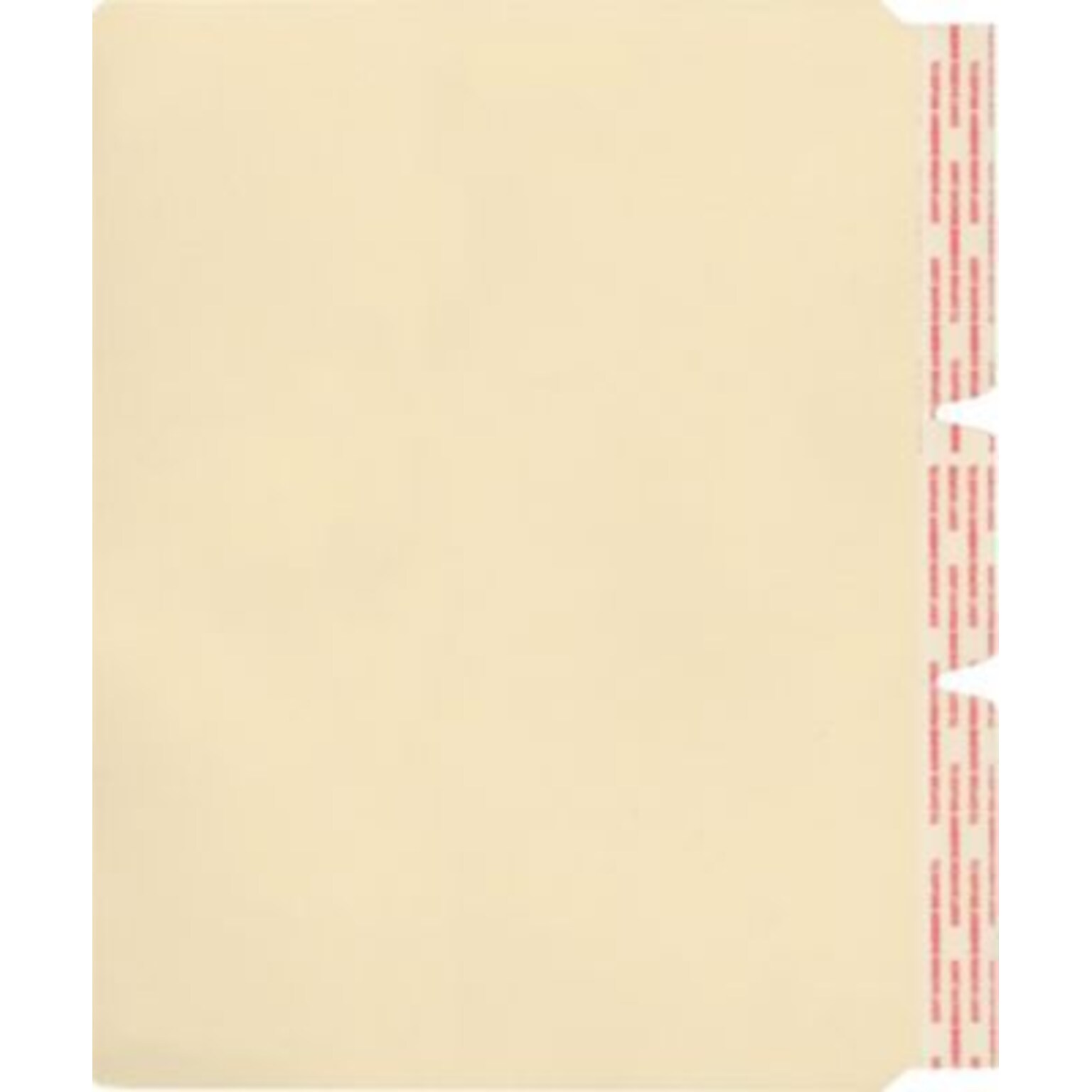 Medical Arts Press File Folder Dividers, Standard Side-Flap, 100/Box (31400)