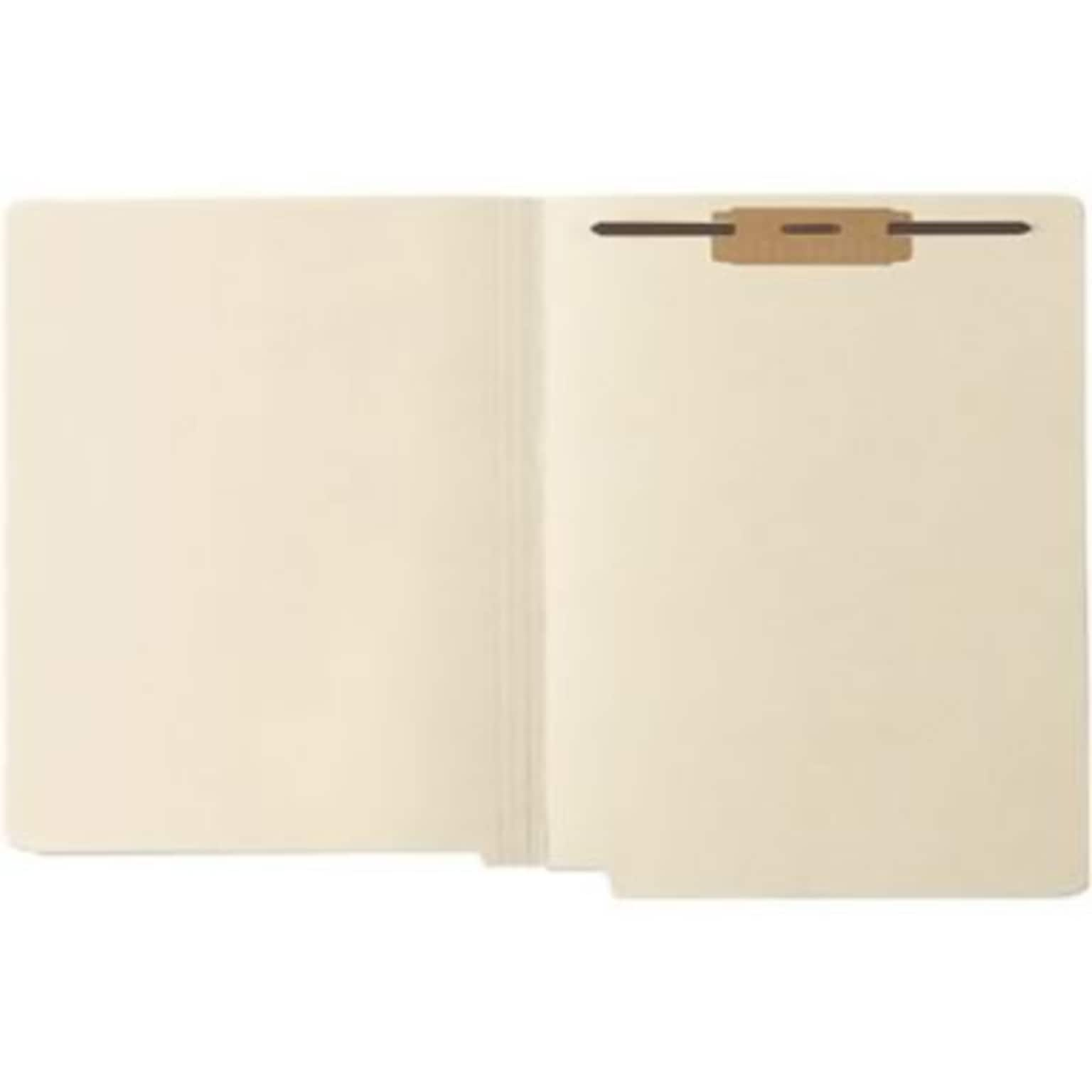 Medical Arts Press® End-Tab File Folders, 1-Fastener, Letter, Manila, 50/Bx (31458)