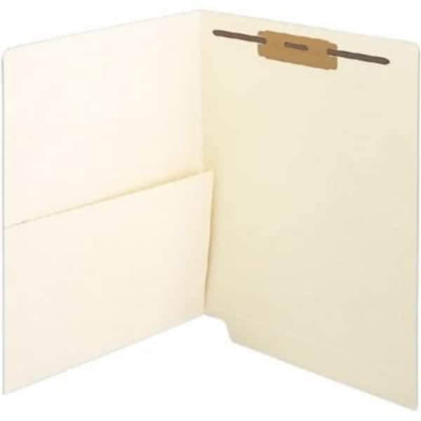Medical Arts Press® End-Tab Pocket File Folders, 1-Fastener, Letter, Manila, 50/Bx (31466)